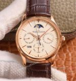 NEW! Swiss Jaeger-LeCoultre Master Ultra Thin Perpetual Rose Gold Watch 39mm